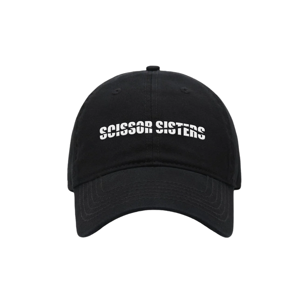 SS RIPPED LOGO DAD HAT - BLACK