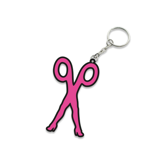 SCISSOR ICON PVC KEYRING