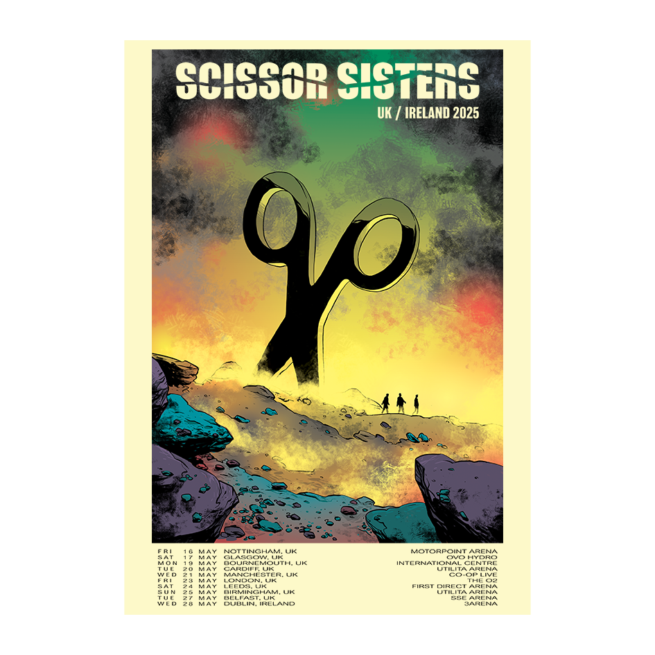 SCISSOR SISTERS UK TOUR 2025 POSTER A2 – Scissor Sisters
