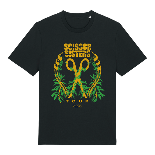 SCISSOR SISTERS 2025 UK TOUR TEE - BLACK